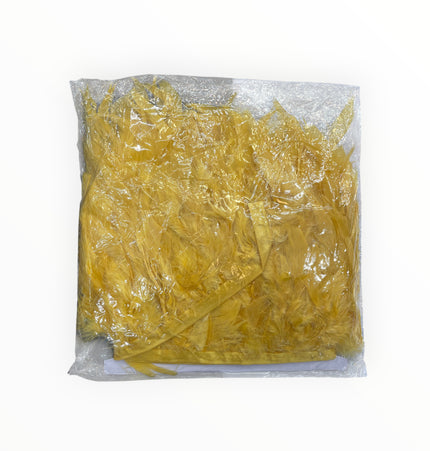 🪶 Dry Feather Trim Deluxe Pack - Yellow