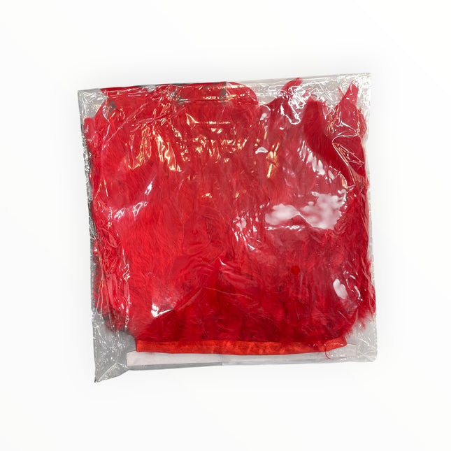 🪶 Dry Feather Trim Deluxe Pack - Red