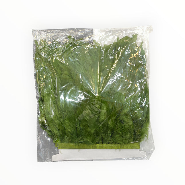 🪶 Dry Feather Trim Deluxe Pack - Olive Green