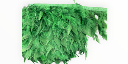 🪶 Dry Feather Trim – Deluxe - Dark Green
