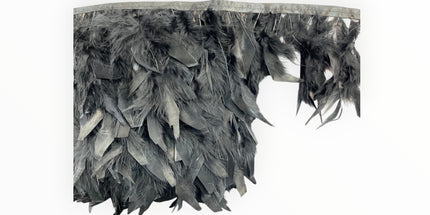 🪶 Dry Feather Trim – Deluxe - Black