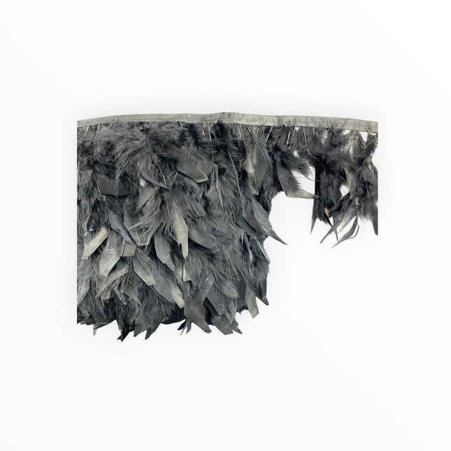 🪶 Dry Feather Trim – Deluxe - Black
