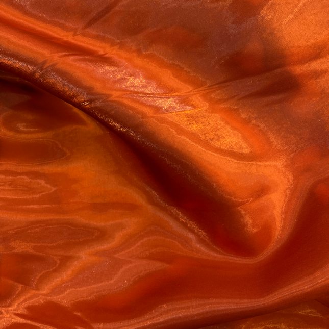 Mikado / Liquid Satin - Burnt Orange