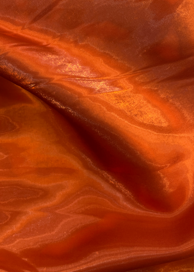 Mikado / Liquid Satin - Burnt Orange