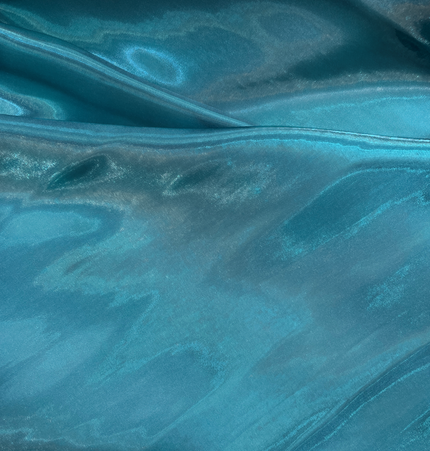 Mikado / Liquid Satin - Teal Blue