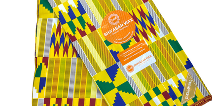 African Print Fabric - 6 Yards - Polycotton