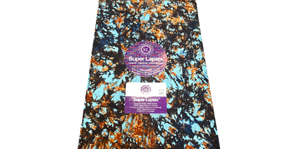 African Print Fabric - 6 Yards - Polycotton