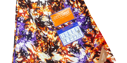 African Print Fabric - 6 Yards - Polycotton