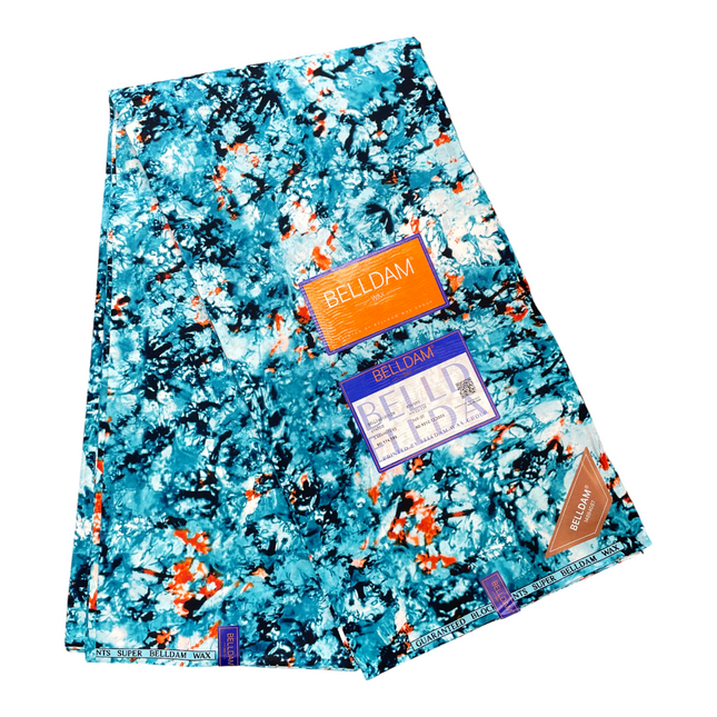 African Print Fabric - 6 Yards - Polycotton