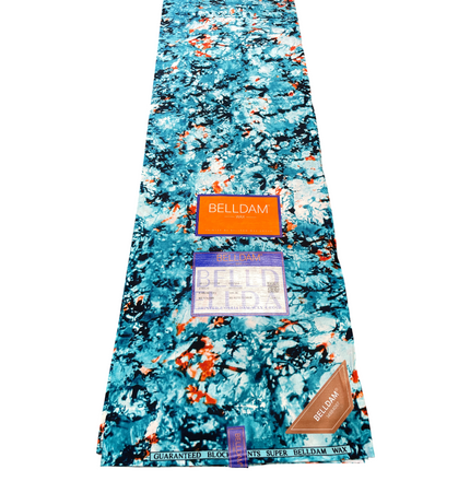 African Print Fabric - 6 Yards - Polycotton