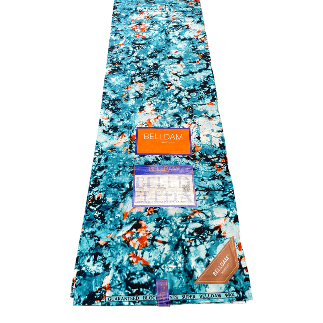 African Print Fabric - 6 Yards - Polycotton