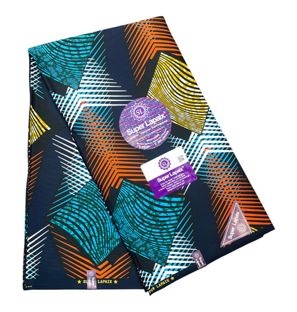 African Print Fabric - 6 Yards - Polycotton