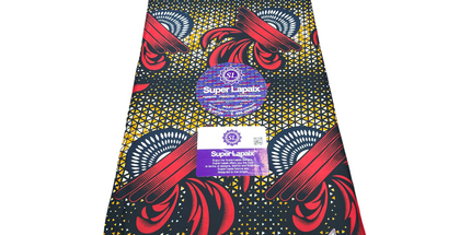 African Print Fabric - 6 Yards - Polycotton