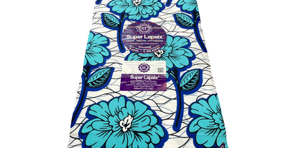 African Print Fabric - 6 Yards - Polycotton