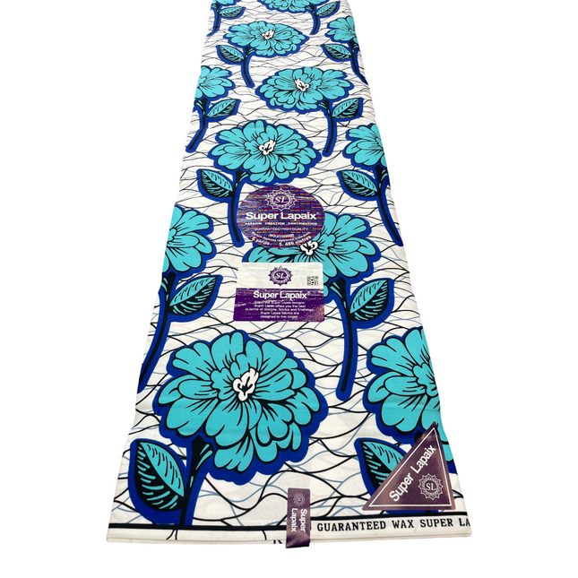 African Print Fabric - 6 Yards - Polycotton