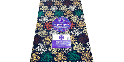 African Print Fabric - 6 Yards - Polycotton