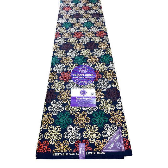 African Print Fabric - 6 Yards - Polycotton