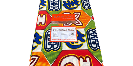 African Print Fabric - 6 Yards - Polycotton