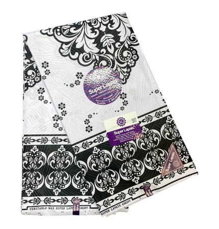 African Print Fabric - 6 Yards - Polycotton