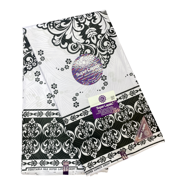 African Print Fabric - 6 Yards - Polycotton