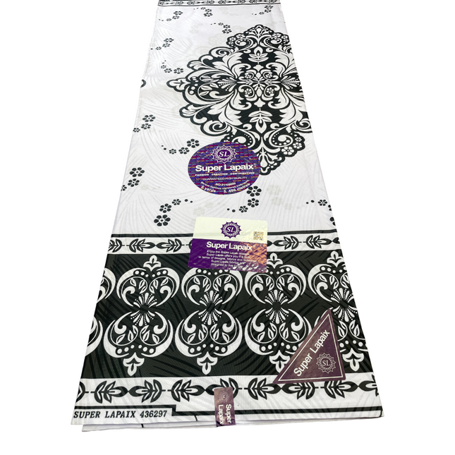 African Print Fabric - 6 Yards - Polycotton