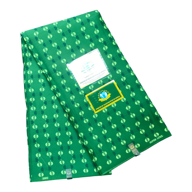 African Print Fabric - 6 Yards - Polycotton