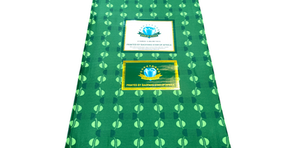 African Print Fabric - 6 Yards - Polycotton