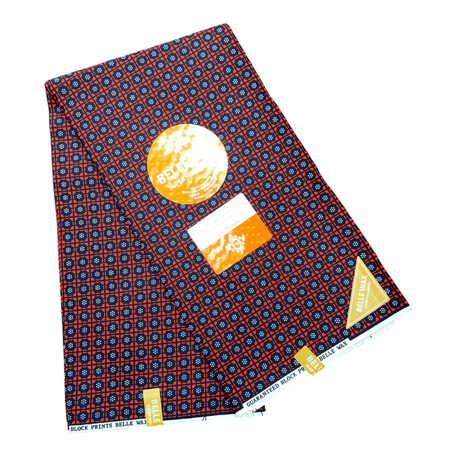 African Print Fabric - 6 Yards - Polycotton