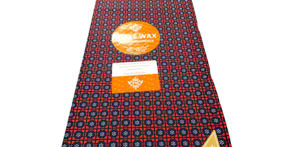 African Print Fabric - 6 Yards - Polycotton