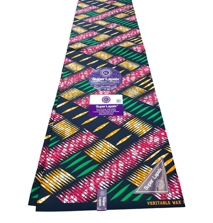 African Print Fabric - 6 Yards - Polycotton