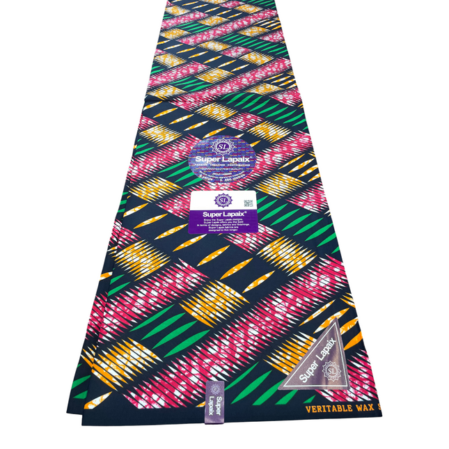 African Print Fabric - 6 Yards - Polycotton