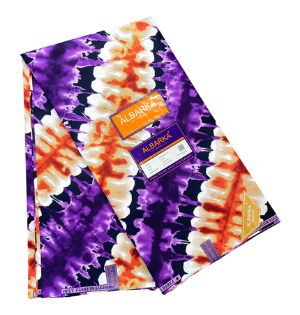 African Print Fabric - 6 Yards - Polycotton