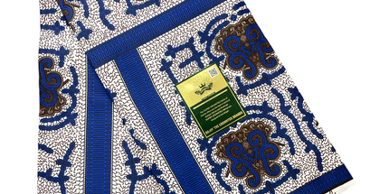 African Print Fabric - 6 Yards - Polycotton