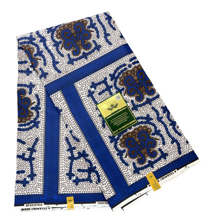 African Print Fabric - 6 Yards - Polycotton