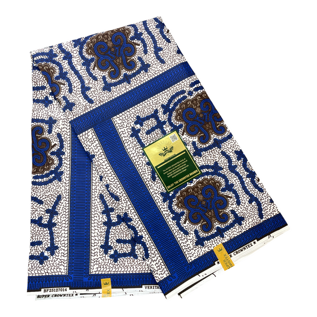 African Print Fabric - 6 Yards - Polycotton