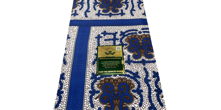 African Print Fabric - 6 Yards - Polycotton