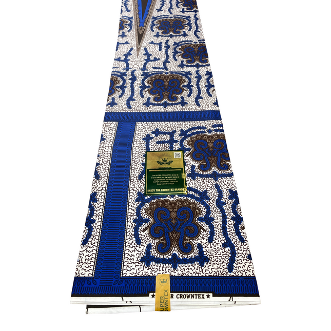 African Print Fabric - 6 Yards - Polycotton