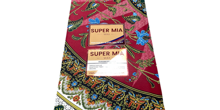 African Print Fabric - 6 Yards - Polycotton