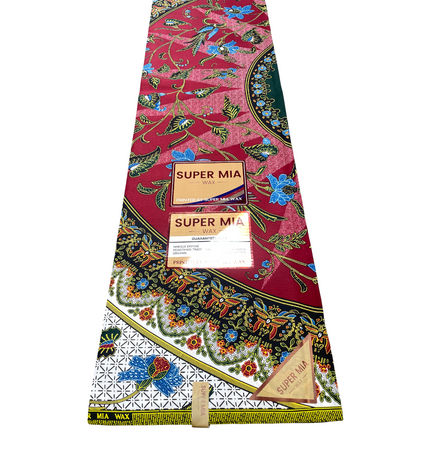 African Print Fabric - 6 Yards - Polycotton