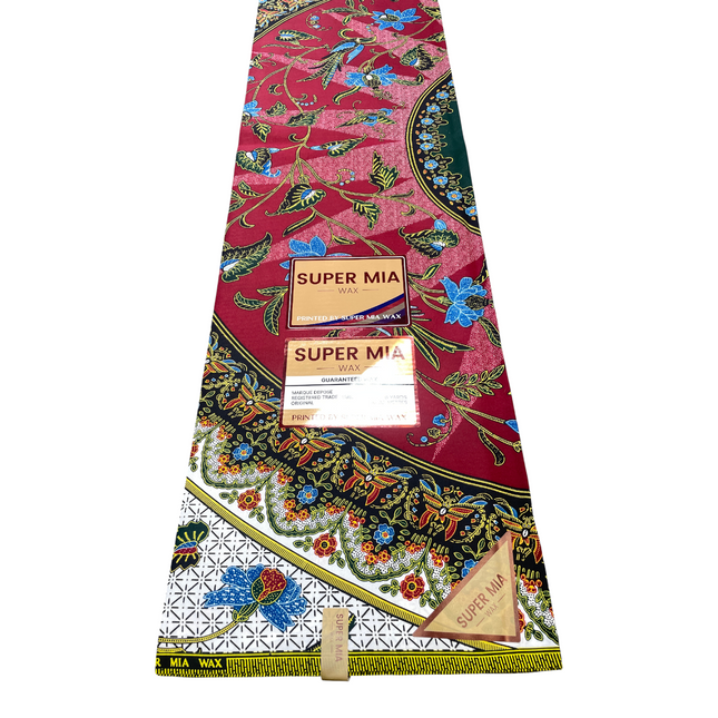 African Print Fabric - 6 Yards - Polycotton