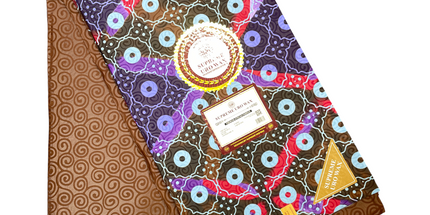 African Print Fabric - 6 Yards - Polycotton