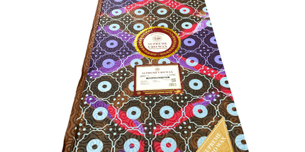 African Print Fabric - 6 Yards - Polycotton