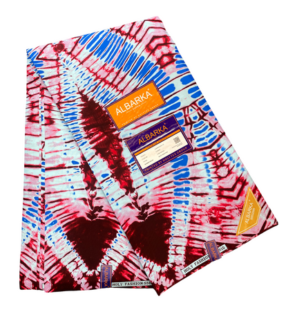 African Print Fabric - 6 Yards - Polycotton