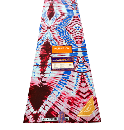 African Print Fabric - 6 Yards - Polycotton