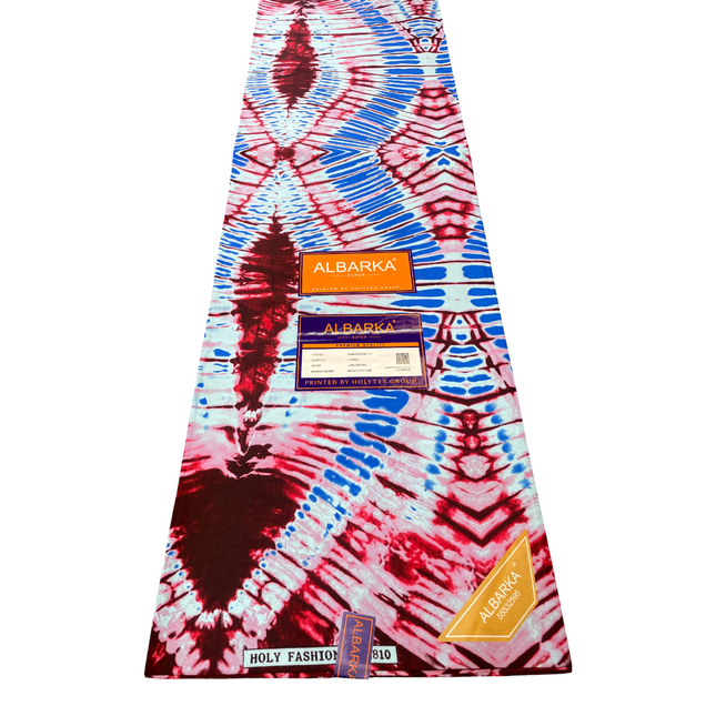 African Print Fabric - 6 Yards - Polycotton