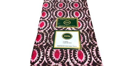 African Print Fabric - 6 Yards - Polycotton