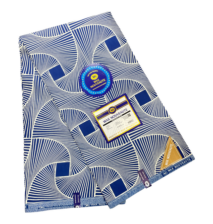 African Print Fabric - 6 Yards - Polycotton