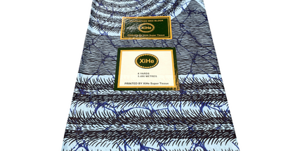 African Print Fabric - 6 Yards - Polycotton