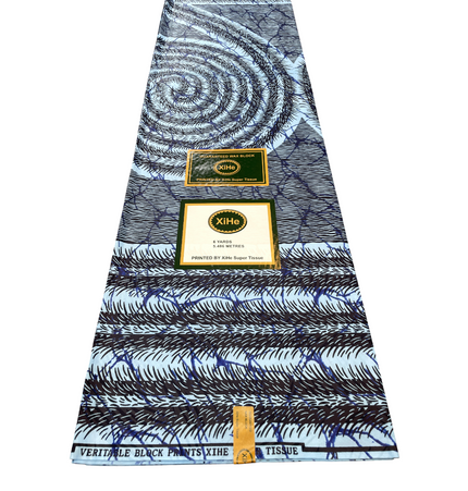 African Print Fabric - 6 Yards - Polycotton