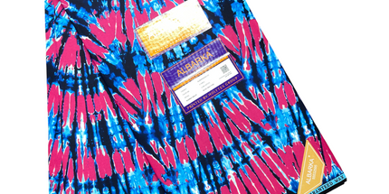 African Print Fabric - 6 Yards - Polycotton